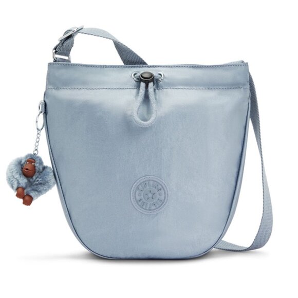 Kipling Handbags - Kipling Alene Nylon Crossbody Black Tonal Drawstring